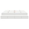 vidaXL Struttura letto con contenitore Bianco 180 cm Legno multistrato