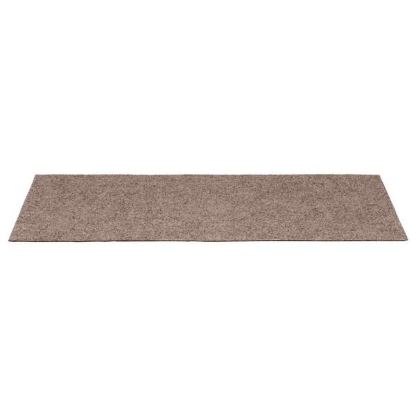 vidaXL Tappetini per scale autoadesivi 15 pz 65x21x4 cm Marrone Chiaro Bordo rettangolare