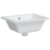 vidaXL Lavandino da Bagno Bianco 39x30x18,5 cm Rettangolare Ceramica