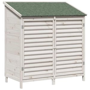 vidaXL Capanno da Giardino Bianco 106 x 56 x 113,5 cm