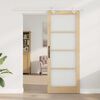 vidaXL Porta scorrevole Naturale 83 x 211 cm