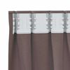vidaXL Tende Blackout con Anelli 2 pcs Marrone Scuro 245 x 140 cm