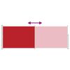 vidaXL Tenda da Sole Laterale Retrattile 160 x 500 cm Rossa