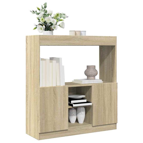 vidaXL Credenza Rovere Sonoma 92x33x100 cm in Legno Multistrato