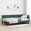 vidaXL Struttura Letto Angolare con Materasso 2 pcs Verde Velluto