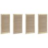 vidaXL Porta per Armadio con porta 4 pz Naturale 110 x 2,1 x 59,5 cm