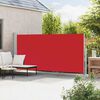 vidaXL Tenda Laterale Retrattile per Patio 180x500 cm Rossa