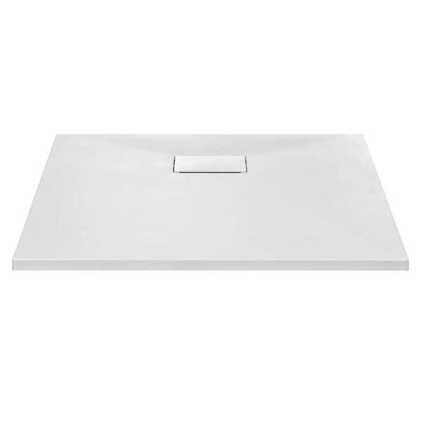 vidaXL Piatto Doccia in SMC Bianco 90x80 cm
