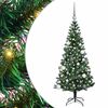 vidaXL Albero di Natale artificiale con luci integrate Verde 150 cm