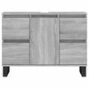 vidaXL Mobile da Bagno Grigio Sonoma 80x33x60 cm in Legno Multistrato