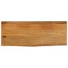 vidaXL Piano Tavolo Bordi Vivi 80x20x2,5 cm Legno Massello di Mango