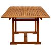 vidaXL Set Pranzo da Giardino 7pz Legno Massello di Acacia e Textilene