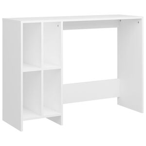 vidaXL Scrivania Bianca 102,5x35x75 cm in Legno Multistrato