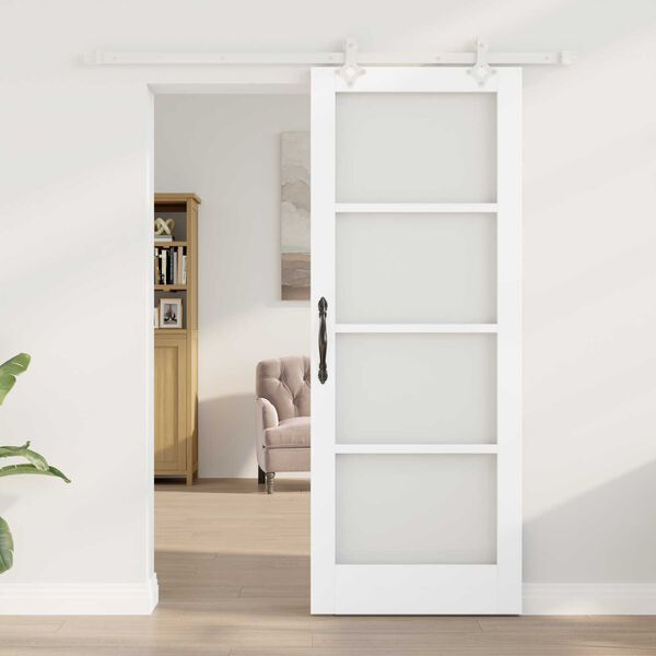 vidaXL Porta scorrevole Bianco 78 x 202 cm