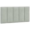 vidaXL Cuscino testiera Hanko Grigio Chiaro 100 cm Velluto