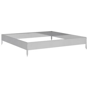 vidaXL Fioriera Rialzata da Giardino 100x100x18,5cm in Acciaio zincato