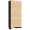 vidaXL Armadio per Libri Rovere nero 82,5 x 30,5 x 185 cm