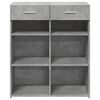 vidaXL Credenza Grigio Cemento 80x42,5x93 cm in Legno Multistrato