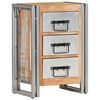 vidaXL Cassettiera 40x30x60 cm in Legno Massello di Recupero