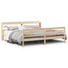 vidaXL Giroletto con Testiera 200x200 cm in Legno Massello di Pino