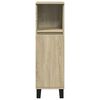 vidaXL Set Mobili da Bagno 3 pz Rovere Sonoma in Legno Multistrato