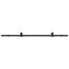 vidaXL Kit di Binari per Porte Scorrevoli 200 cm Acciaio Nero