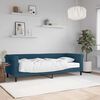 vidaXL Divano Letto con Materasso Blu 80x200 cm in Velluto