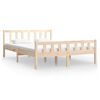 vidaXL Giroletto in Legno Massello 135x190 cm Double