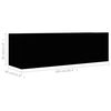 vidaXL Set di Mobili Porta TV 2 pz Nero in Legno Multistrato