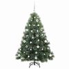 vidaXL Albero di Natale artificiale con 150 LED Verde 150 cm PE e PVC