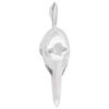 vidaXL Scultura Argento 91 x 8 x 26 cm Alluminio