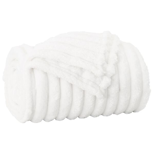 vidaXL Coperte da Pile 6 pcs Bianco 200 x 150 cm Panno