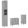 vidaXL Set di armadietti da bagno in 3 pezzi ZWOLLE Sonoma grigio