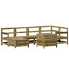 vidaXL Set Divani da Giardino 7 pz in Legno Impregnato di Pino