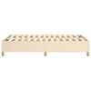 vidaXL Struttura Letto a Rete a Molle Crema 120x200 cm Tessuto
