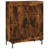 vidaXL Credenza Rovere Fumo 69,5x34x180 cm in Legno Multistrato