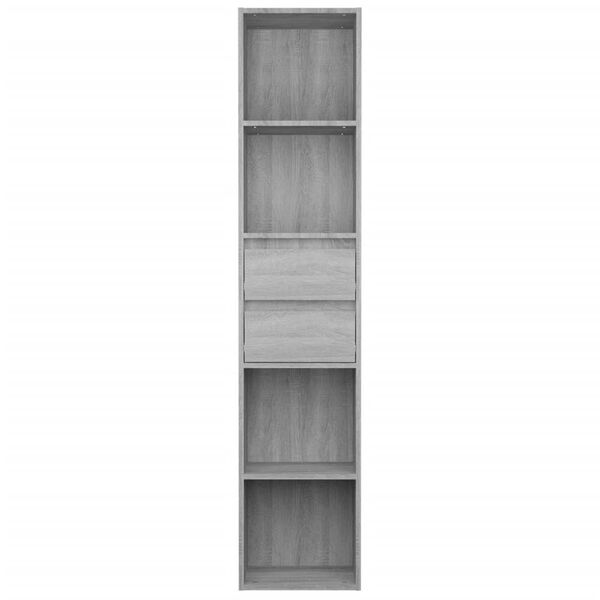 vidaXL Libreria Grigio Sonoma 36x30x171 cm in Legno Multistrato