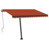 vidaXL Tenda da Sole Automatica Autoportante 350x250cm Arancio Marrone
