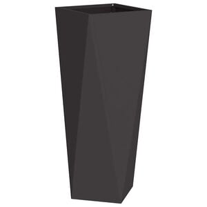 vidaXL Fioriera Nero 30 x 30 x 75 cm Acciaio