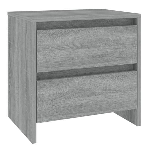 vidaXL Comodino Grigio Sonoma 45x34,5x44,5 cm in Truciolato