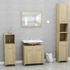 vidaXL Armadietto da Bagno Rovere Sonoma 60x33x61 cm Legno Multistrato