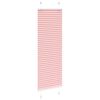 vidaXL Tenda Plissettata Rosa 50x100 cm Larghezza Tessuto 49,4 cm