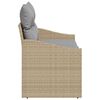 vidaXL Divano da giardino con cuscino 123 x 62 x 69 cm polyrattan