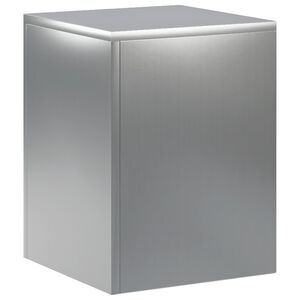 vidaXL Supporto per piante Argento 30 x 30 x 40 cm Acciaio