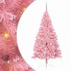 vidaXL Albero di Natale artificiale con luci integrate Rosa 180 cm PVC