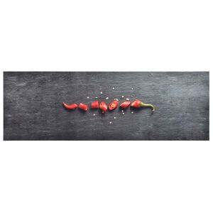 vidaXL Tappetino da Cucina Lavabile Peperoni 60x180 cm