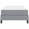 vidaXL Letto a molle con materasso Grigio chiaro 90 x 190 cm Tessuto