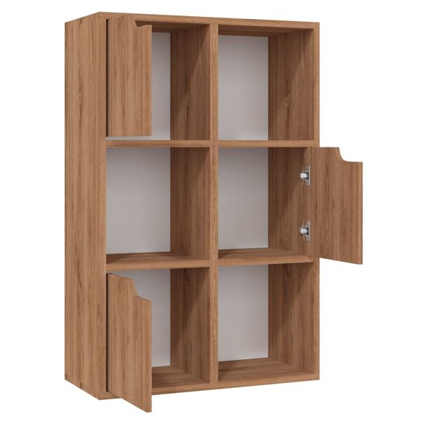 vidaXL Libreria Rovere Marrone 60x27,5x88 cm in Legno Multistrato