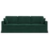 vidaXL Divano Verde Scuro 228 x 78 x 80 cm Velluto