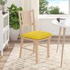 vidaXL Cuscini per Seduta 4 pcs Giallo Chiaro 40 x 40 x 6 cm Tessuto